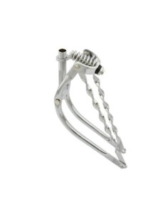 20 Lowrider Bent Spring Fork 1 Inch W/Twisted Bars Chrome.